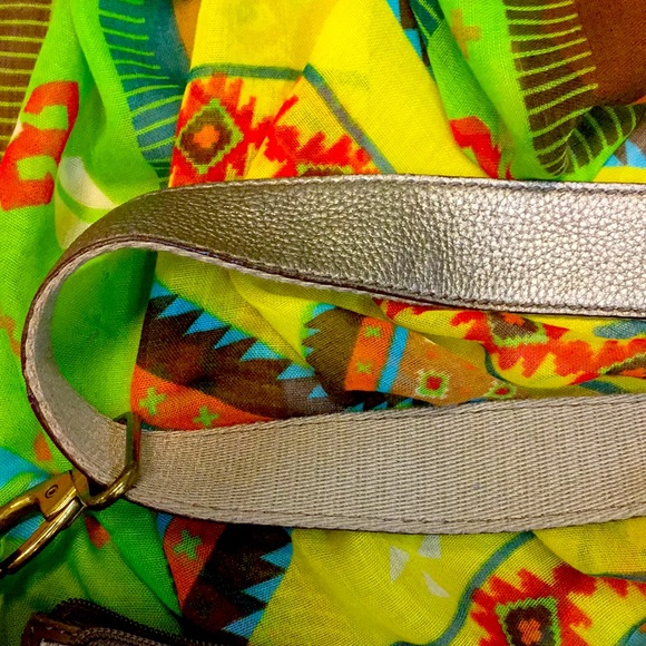 Fossil leather pewter purse - Picture 3 of 13